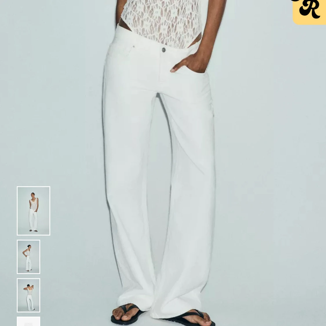 Vita zara jeans SÖKER!