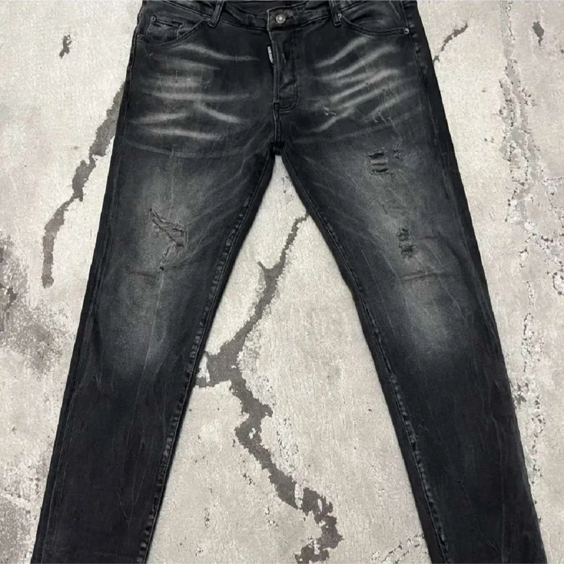 Svarta Dsquared2 jeans med slitningar - 1