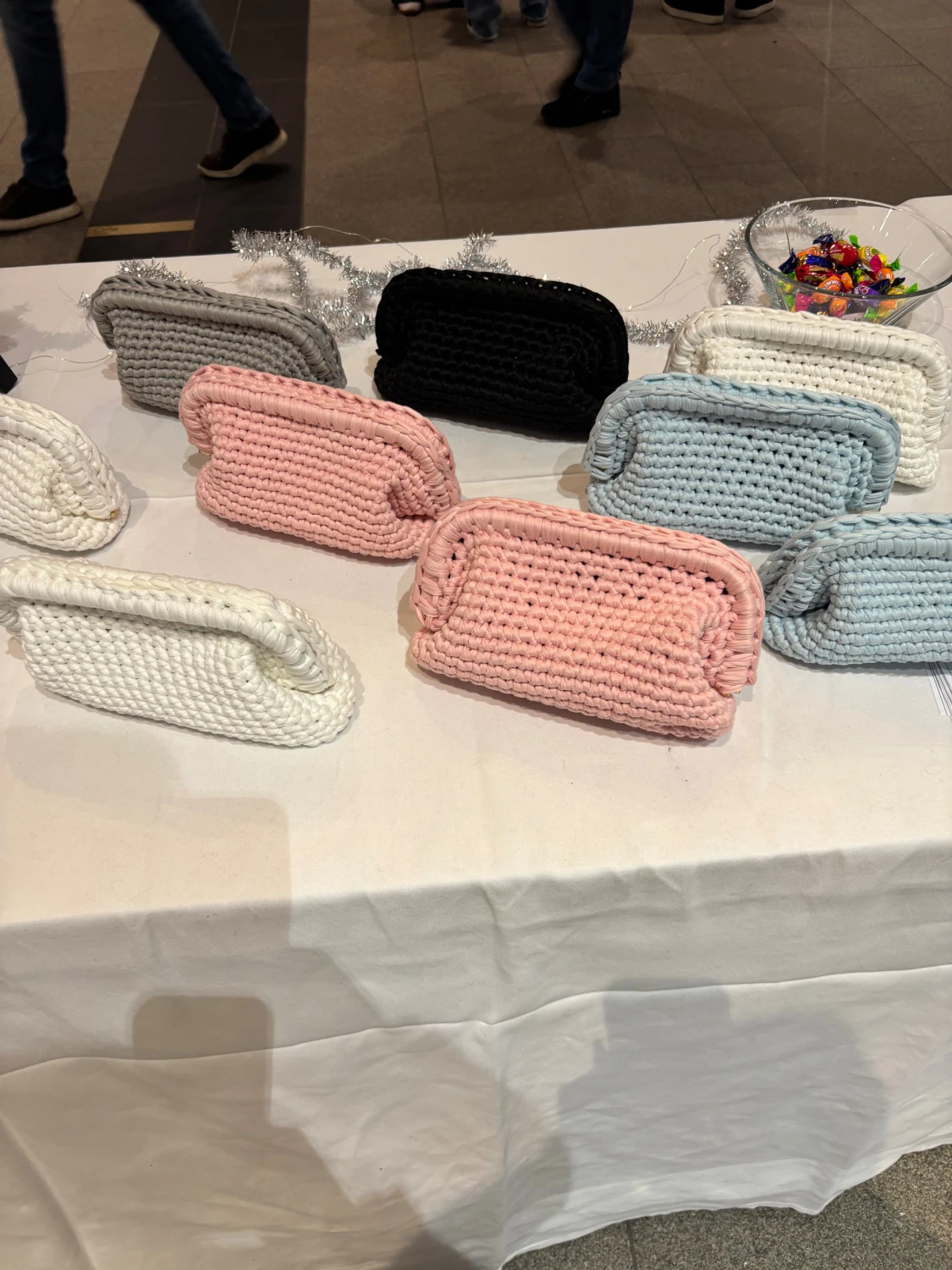 Handgjord virkade ClutchBag 