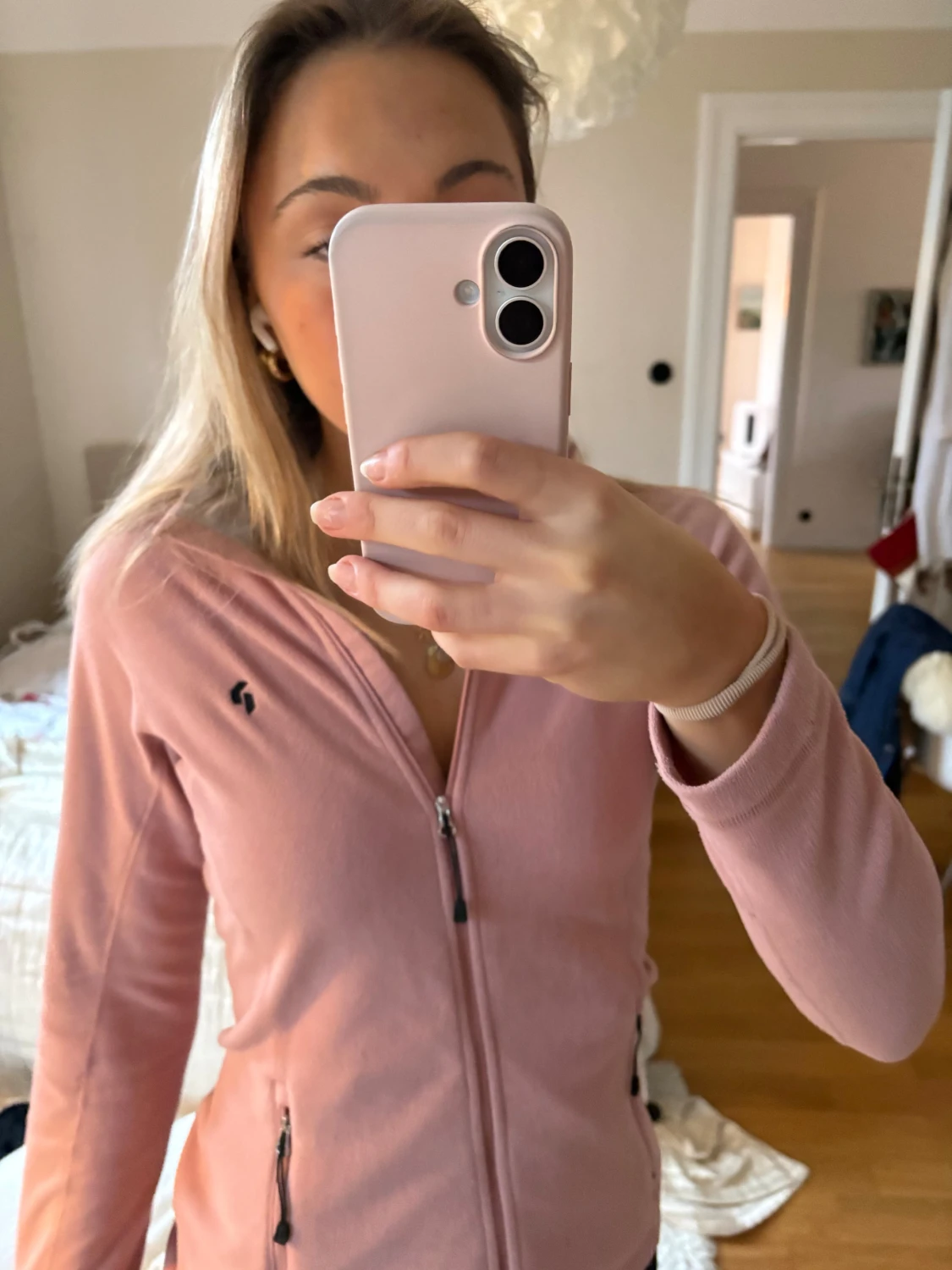 Rosa fleecekofta Peak Performance S - 2