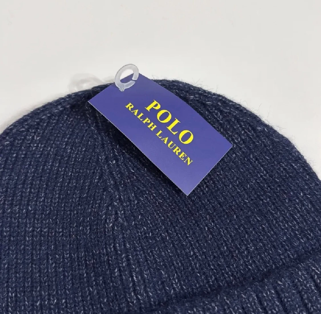 Marinblå stickad mössa Polo Ralph Lauren - 1