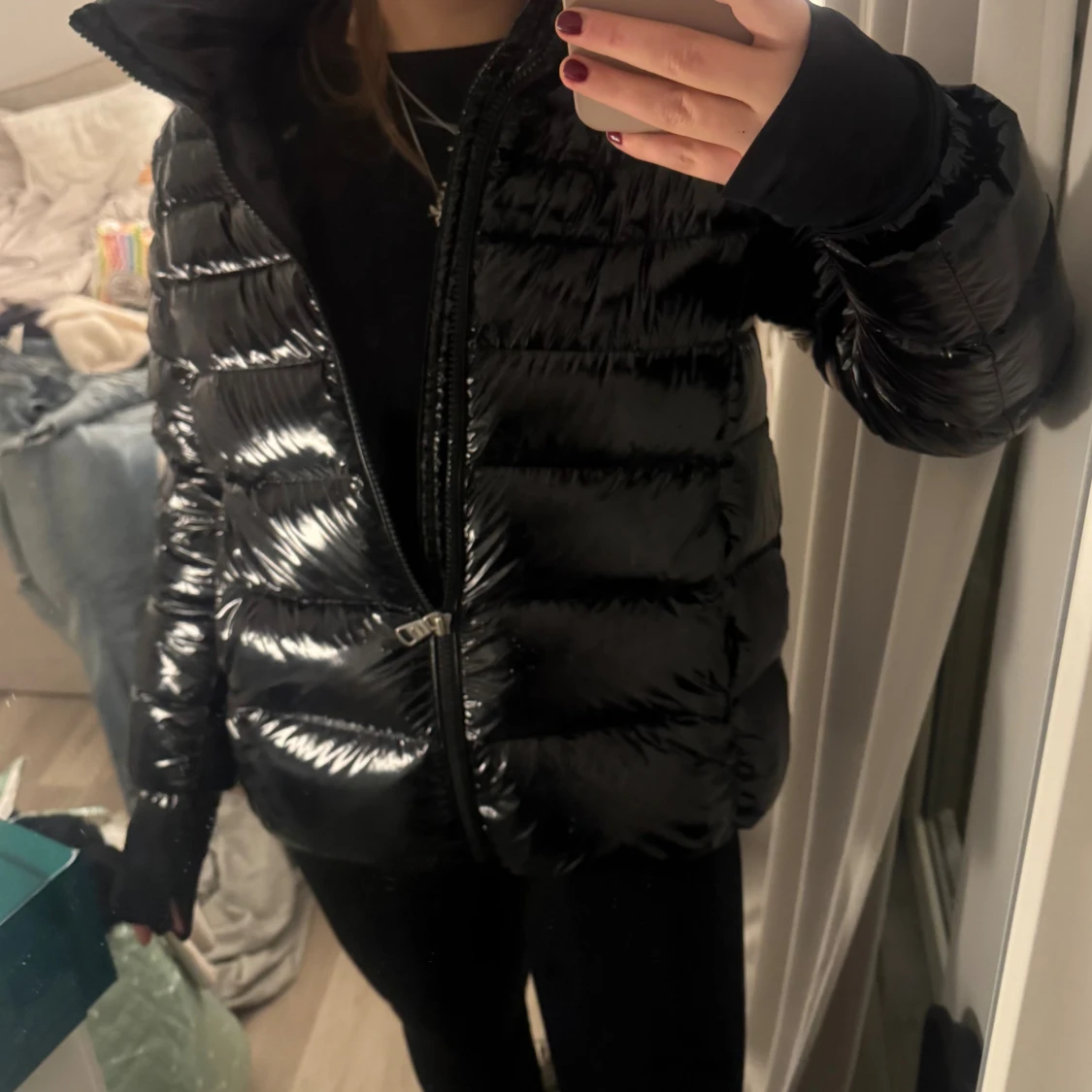 Svart pufferjacka från Colmar - 1