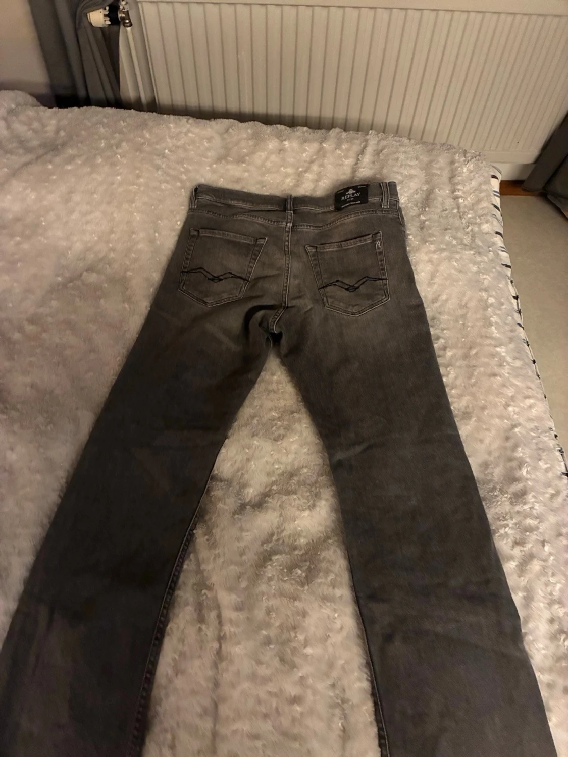 Replay grå jeans straight fit - 1