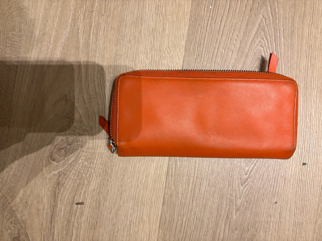 Orange skinnplånbok, Adax - 1