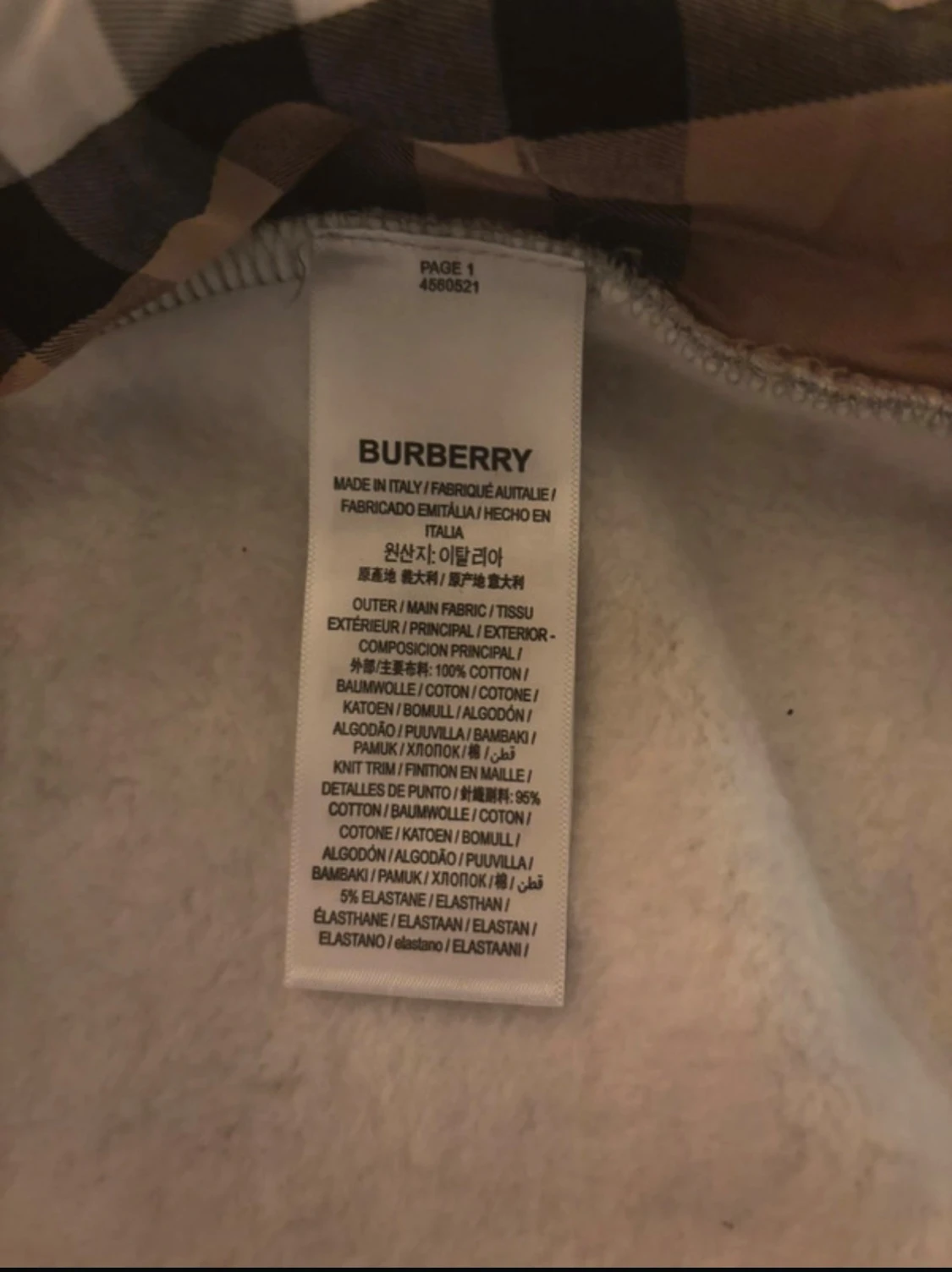 Grå Burberry hoodie med dragkedja - 6