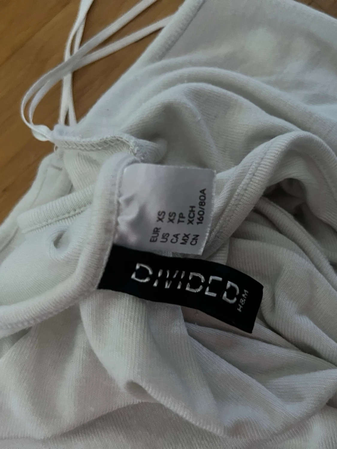 Creme Vit tight ärmlös topp - 2
