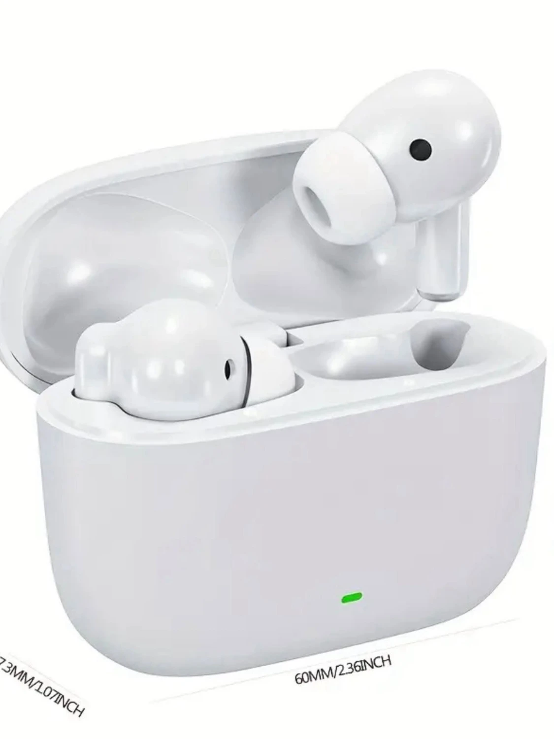 Vita trådlösa in-ear hörlurar - 1