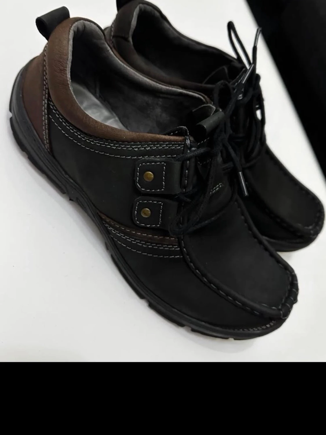 Lasocki svarta och bruna skinnkängor - 2