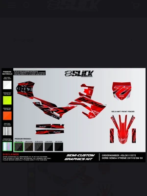 Dekalkit - Riktigt fina dekaler från slick med glitter och holografic till derbi moppar 