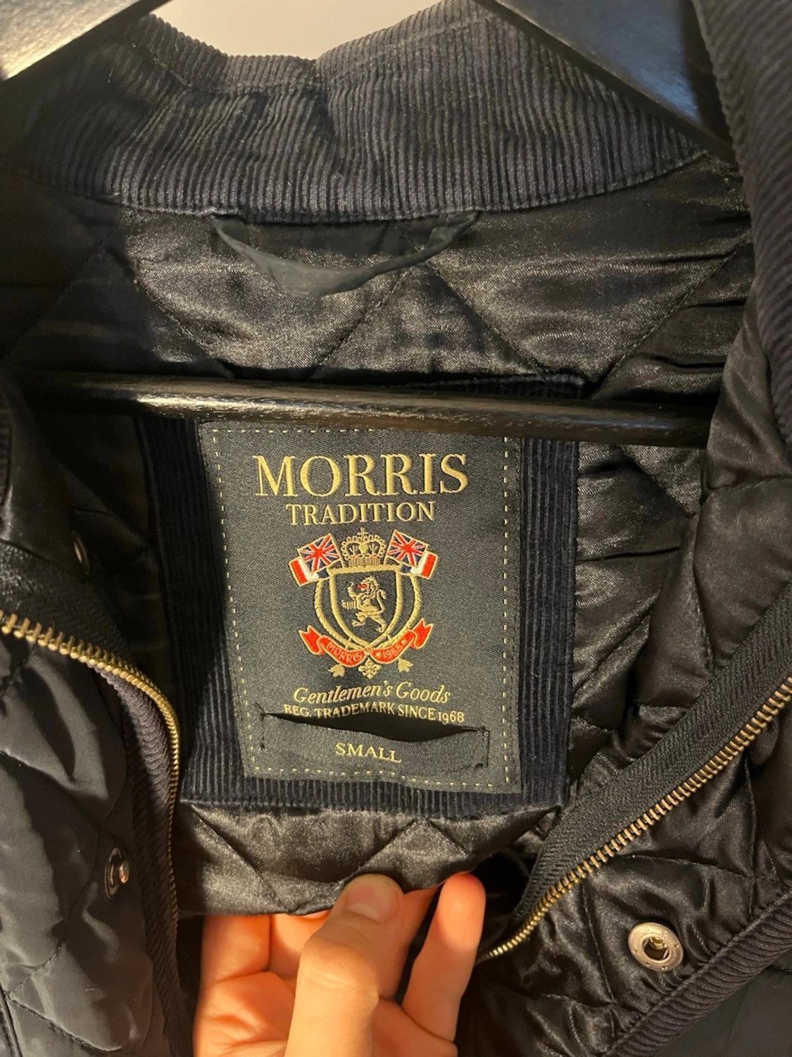 Mörkblå quiltad jacka från Morris - 2