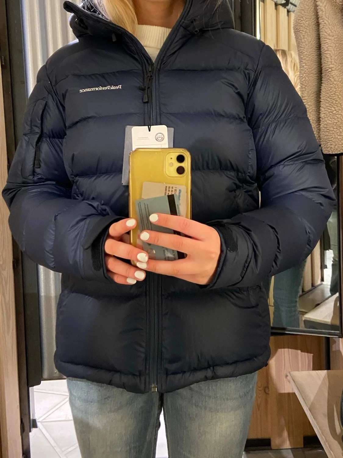 Mörkblå dunjacka Peak Performance