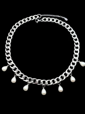 Handgjort halsband  - Material-rostfritt  stål.  Kedjetjocklek-9,5mm.  Bra kvalitet. 