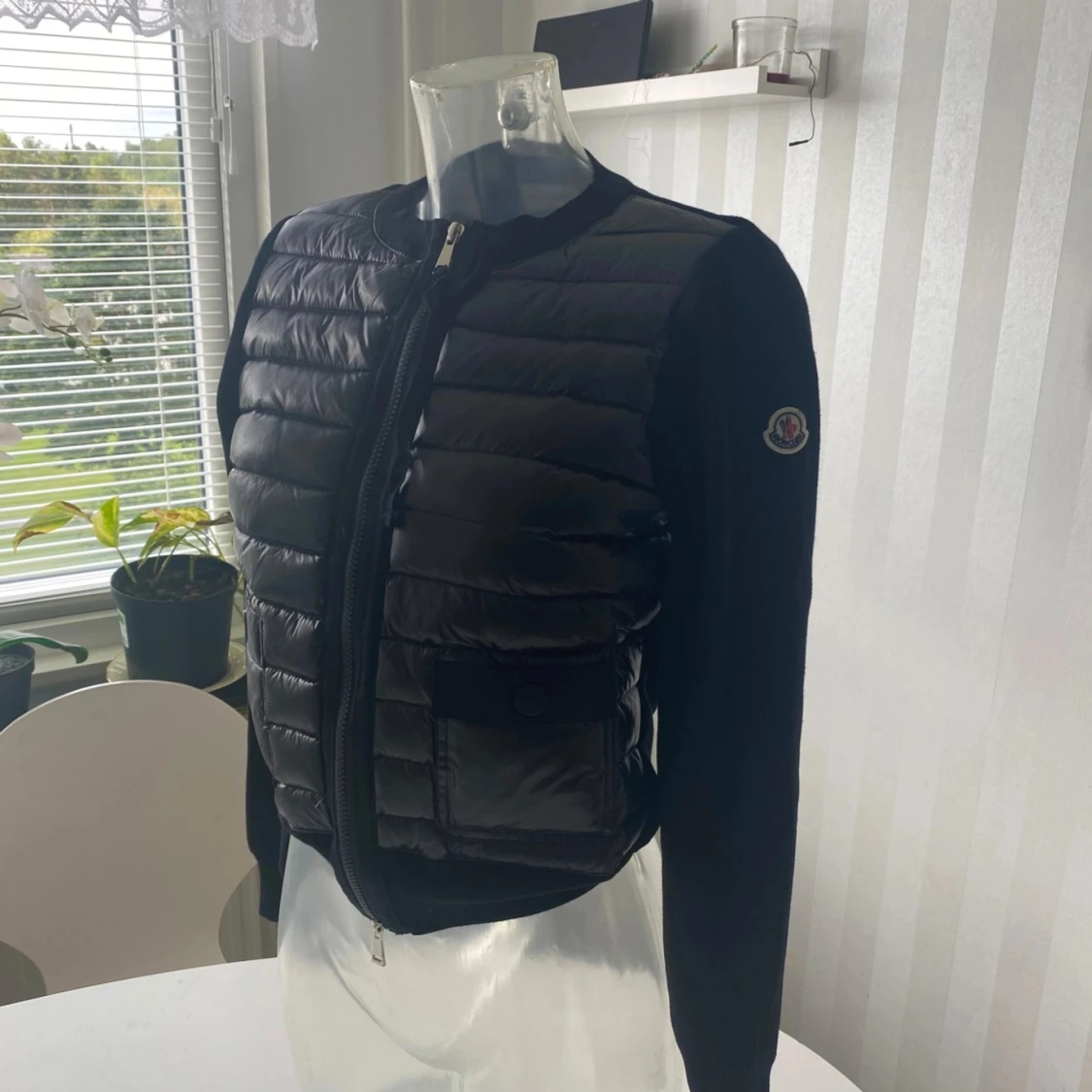 Svart Moncler cardigan dam