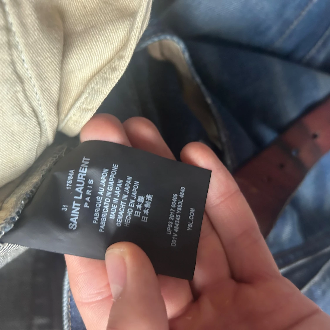 Saint Laurent blå skinny jeans D02 - 4