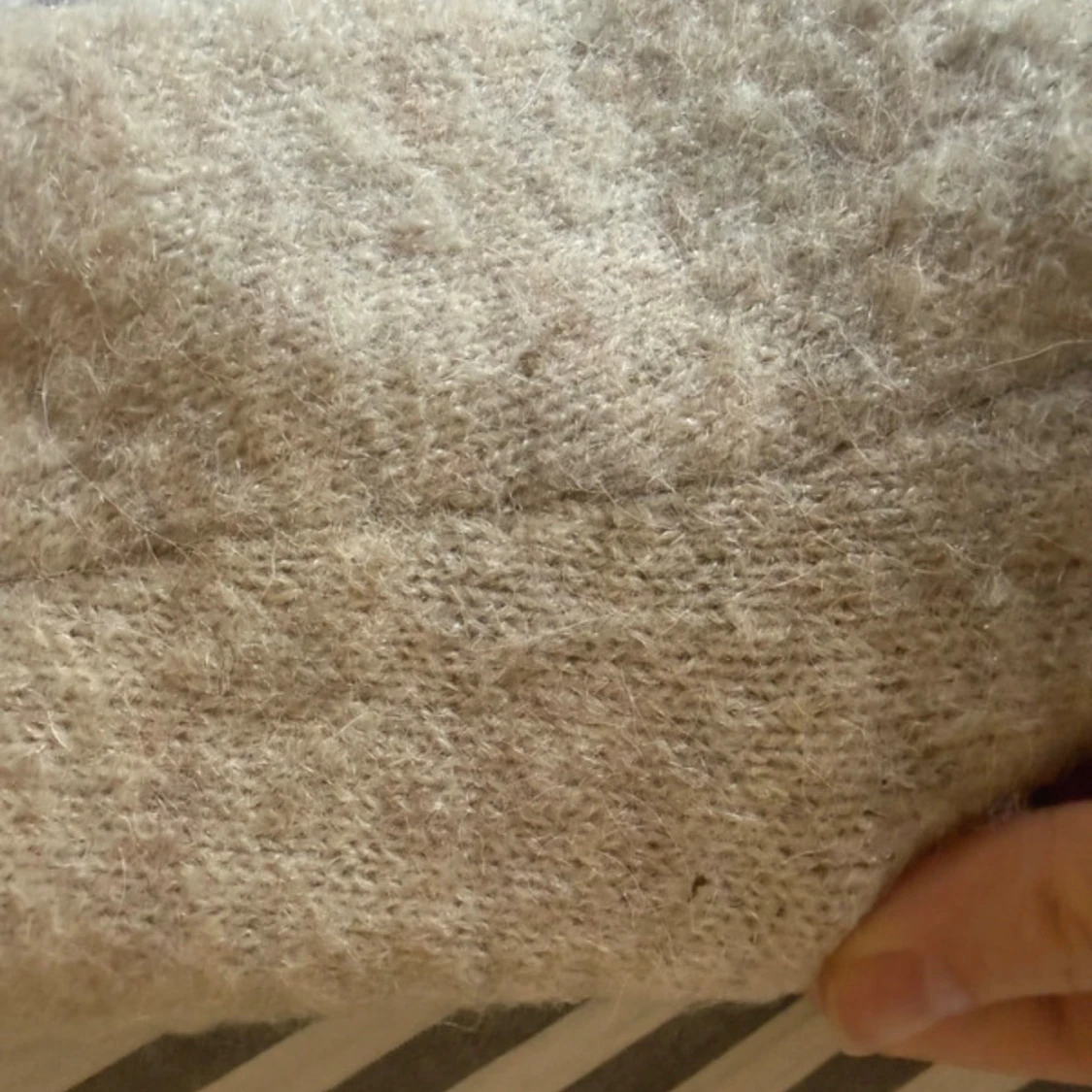 Beige stickad tröja - 3