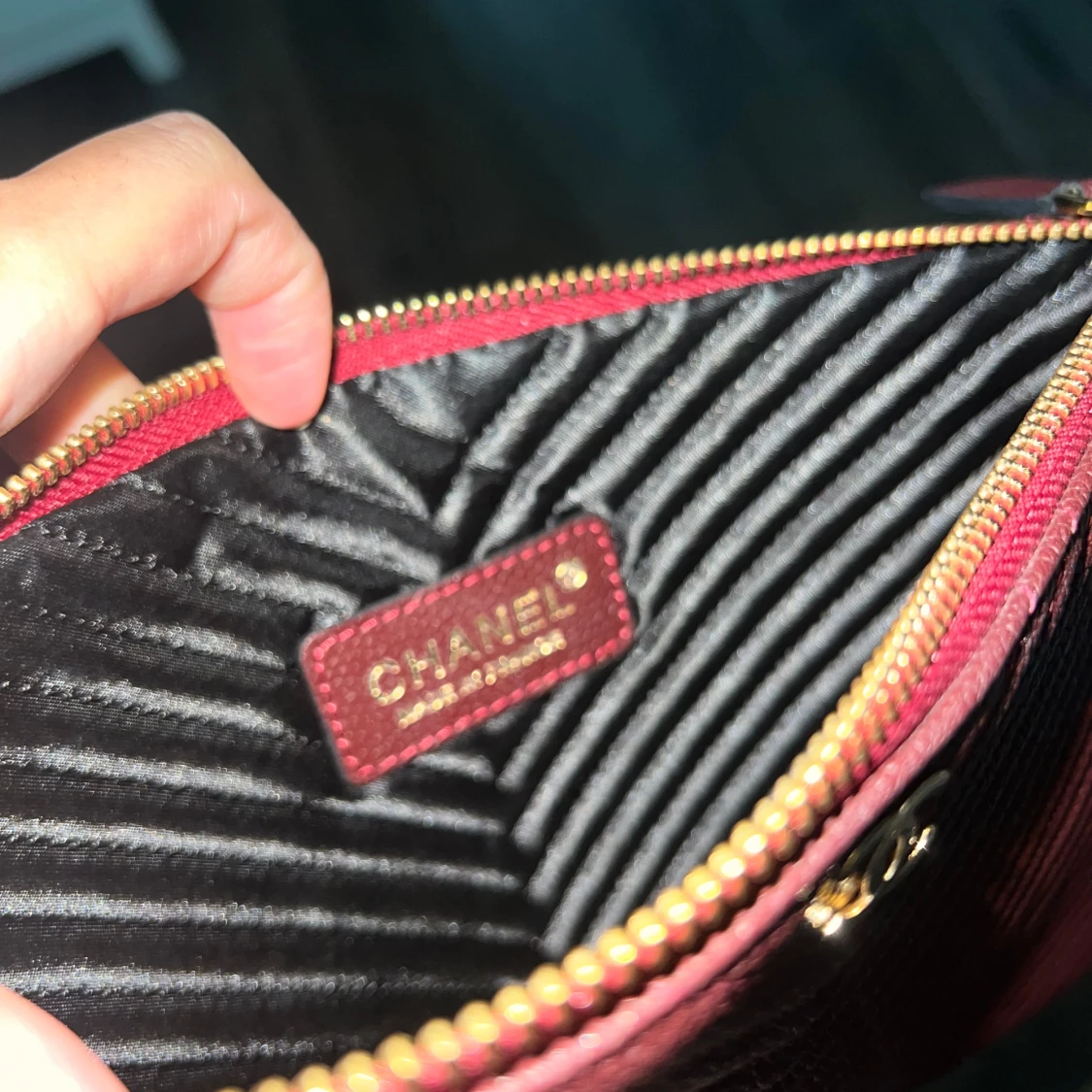 Vinröd kuvertväska  - 3