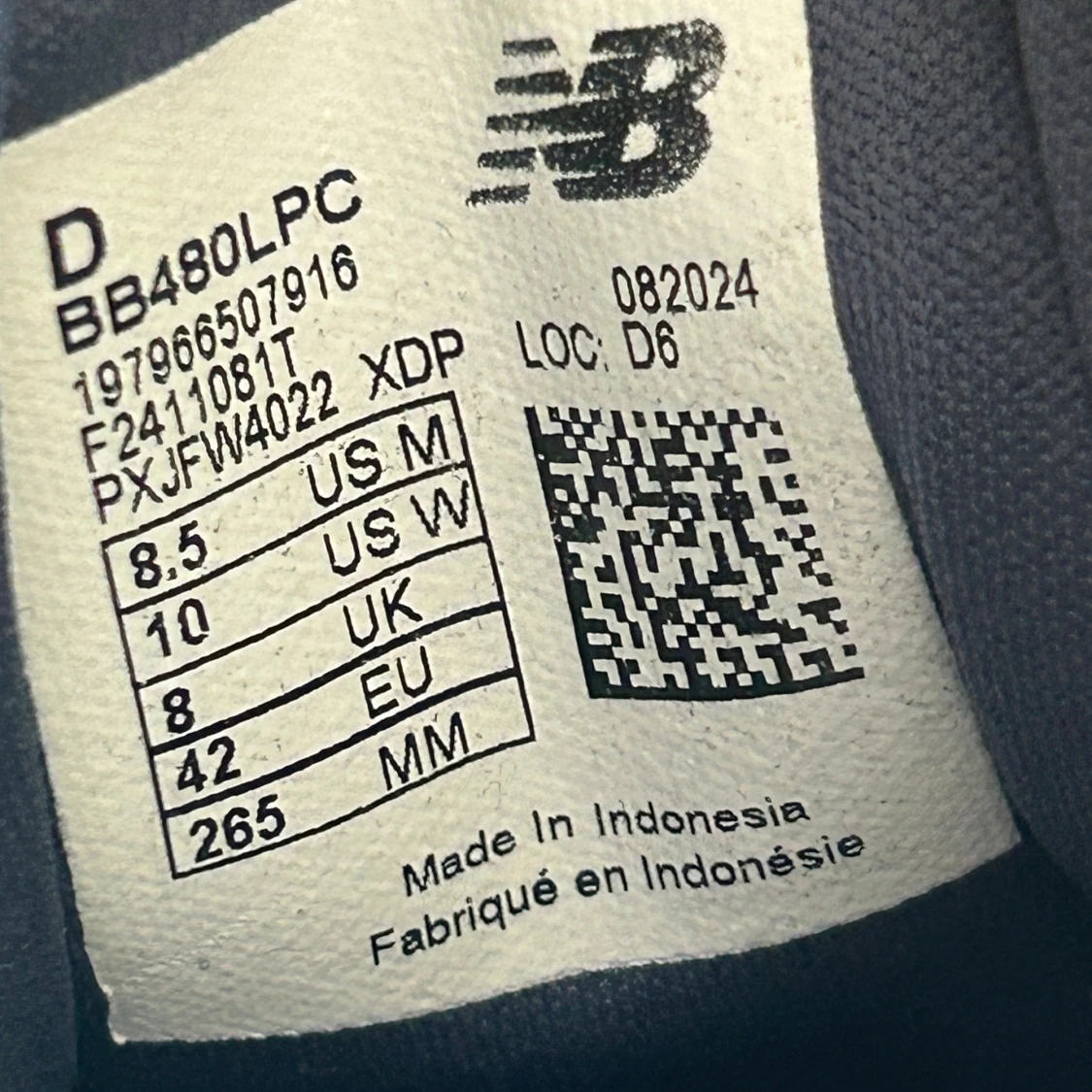 New Balance 480 sneakers blå/vit - 4