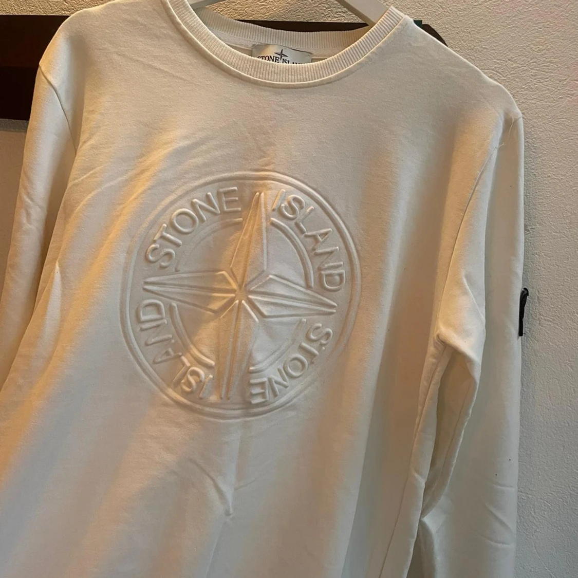 Vit sweatshirt från Stone Island - 1