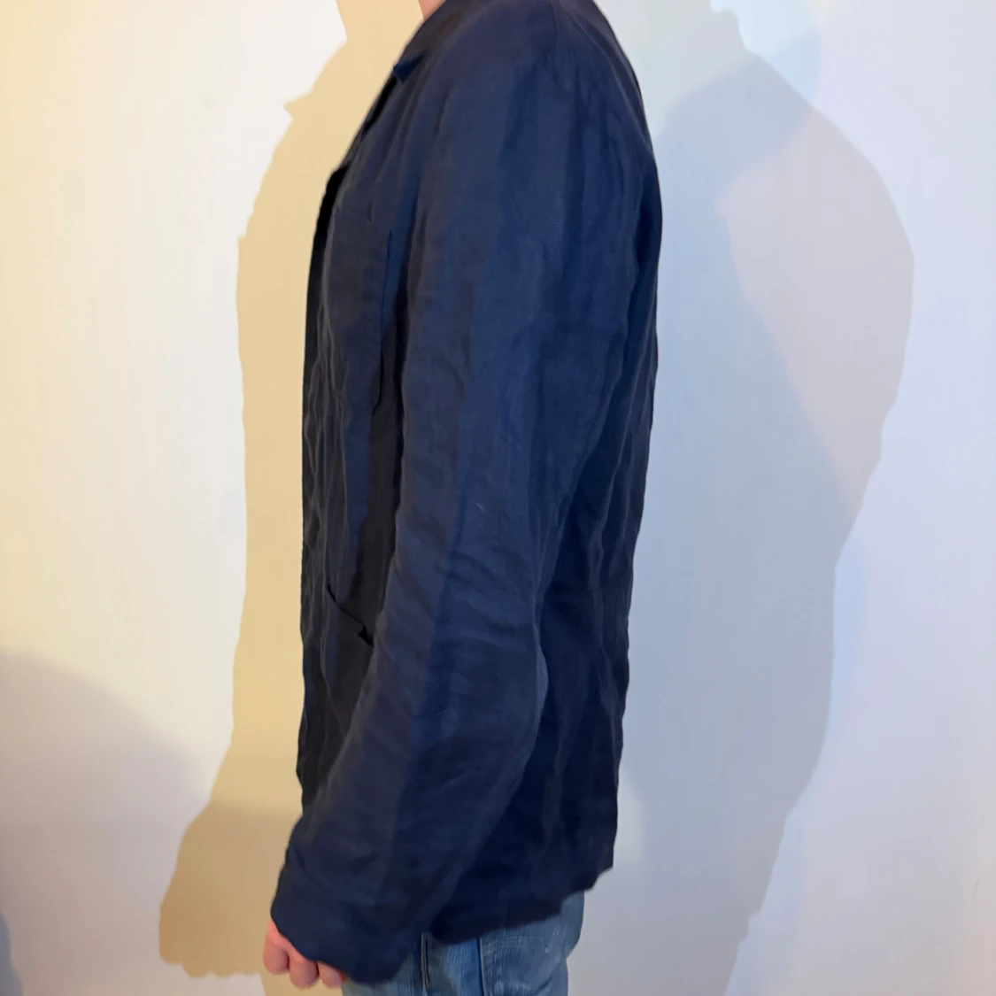 Mörkblå overshirt från Massimo Dutti - 1