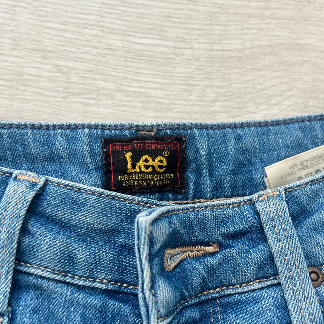 Blå bootcut jeans från Lee - 3