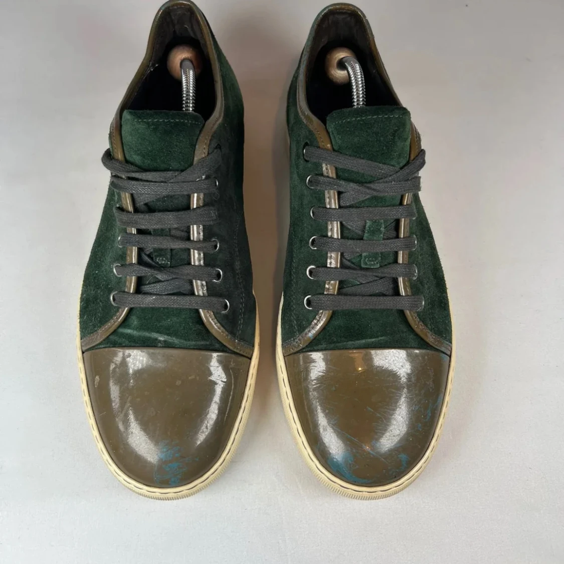 LANVIN DBB1 gröna mockasneakers - 1