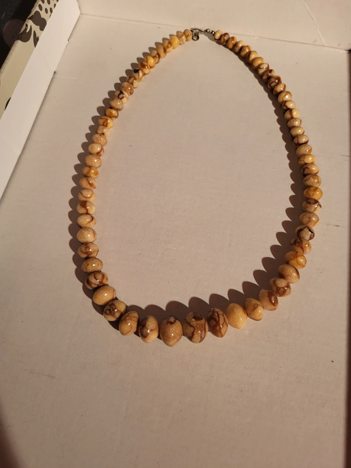 Vintage Jasper necklace 1980s - 4