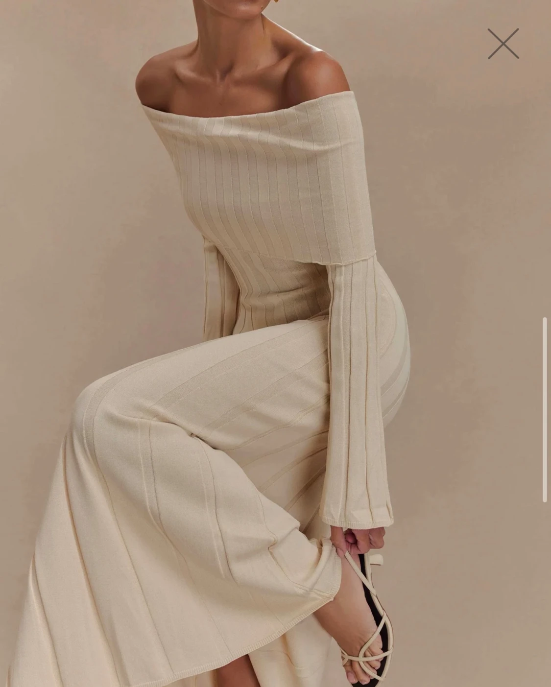 Meshki Alonza Long Sleeve Knit Midi Dress - 1