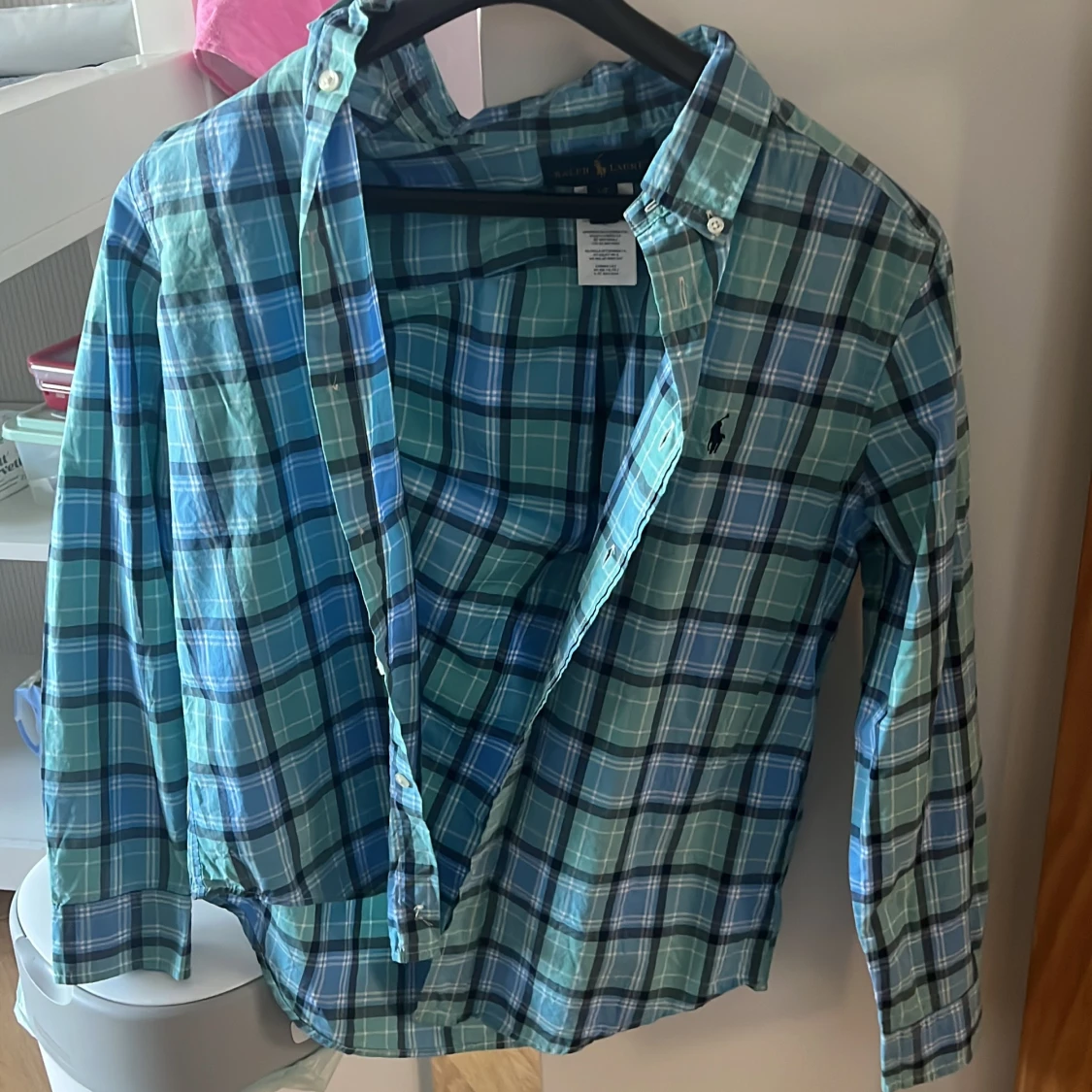 Rutig blå skjorta från Ralph Lauren - 1