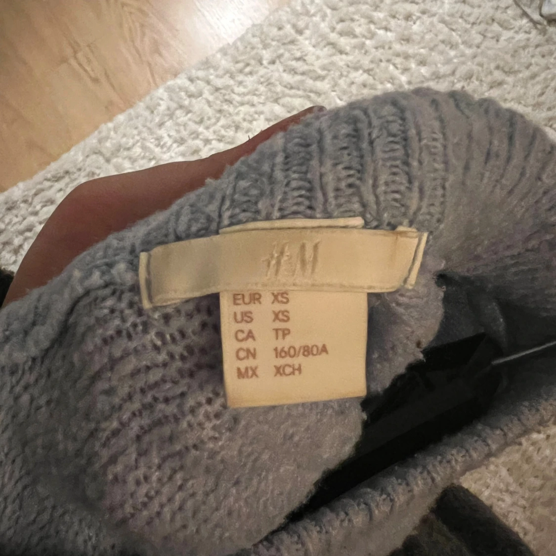 Ljusblå stickad tröja från H&M - 2