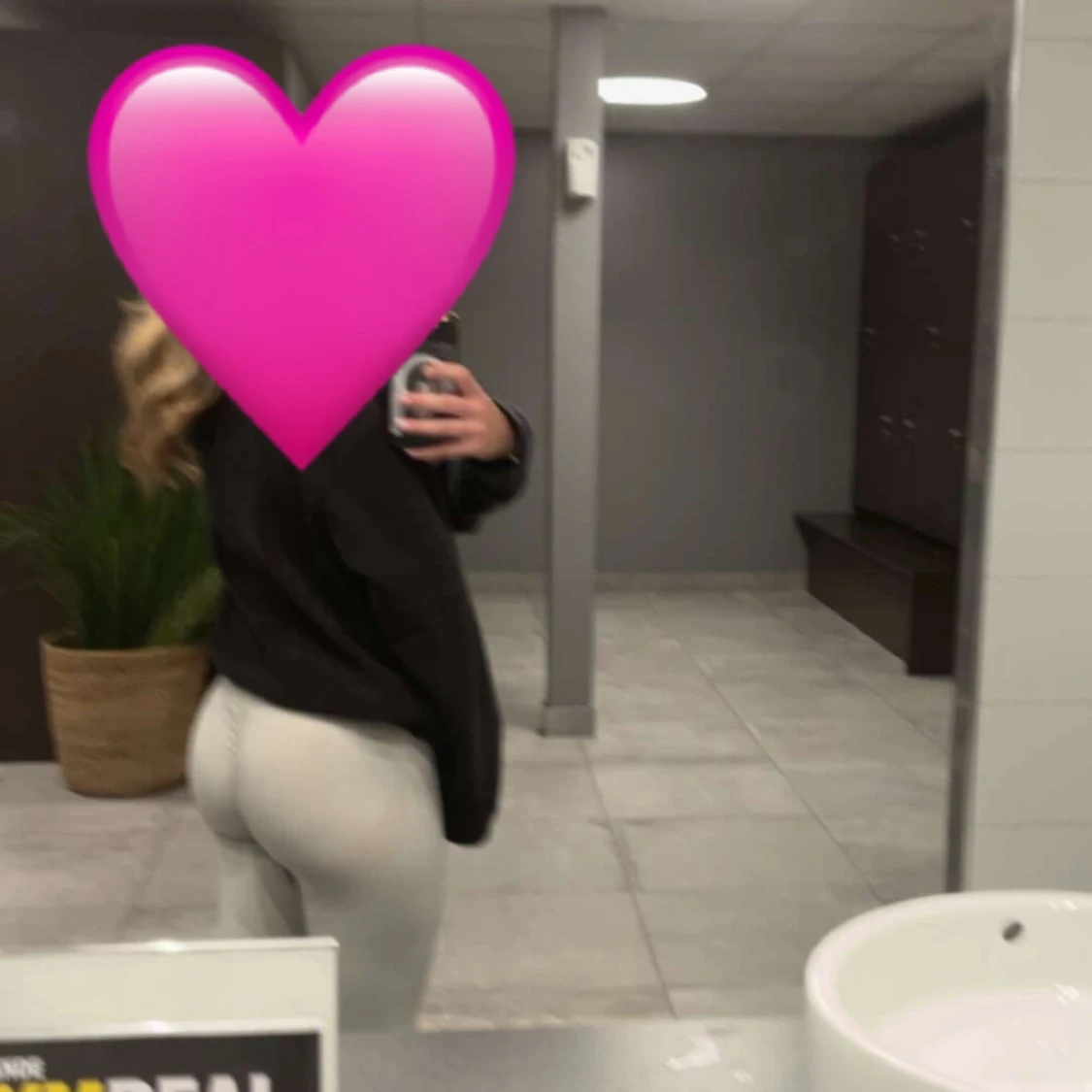 Ljusgrå tränings tights 