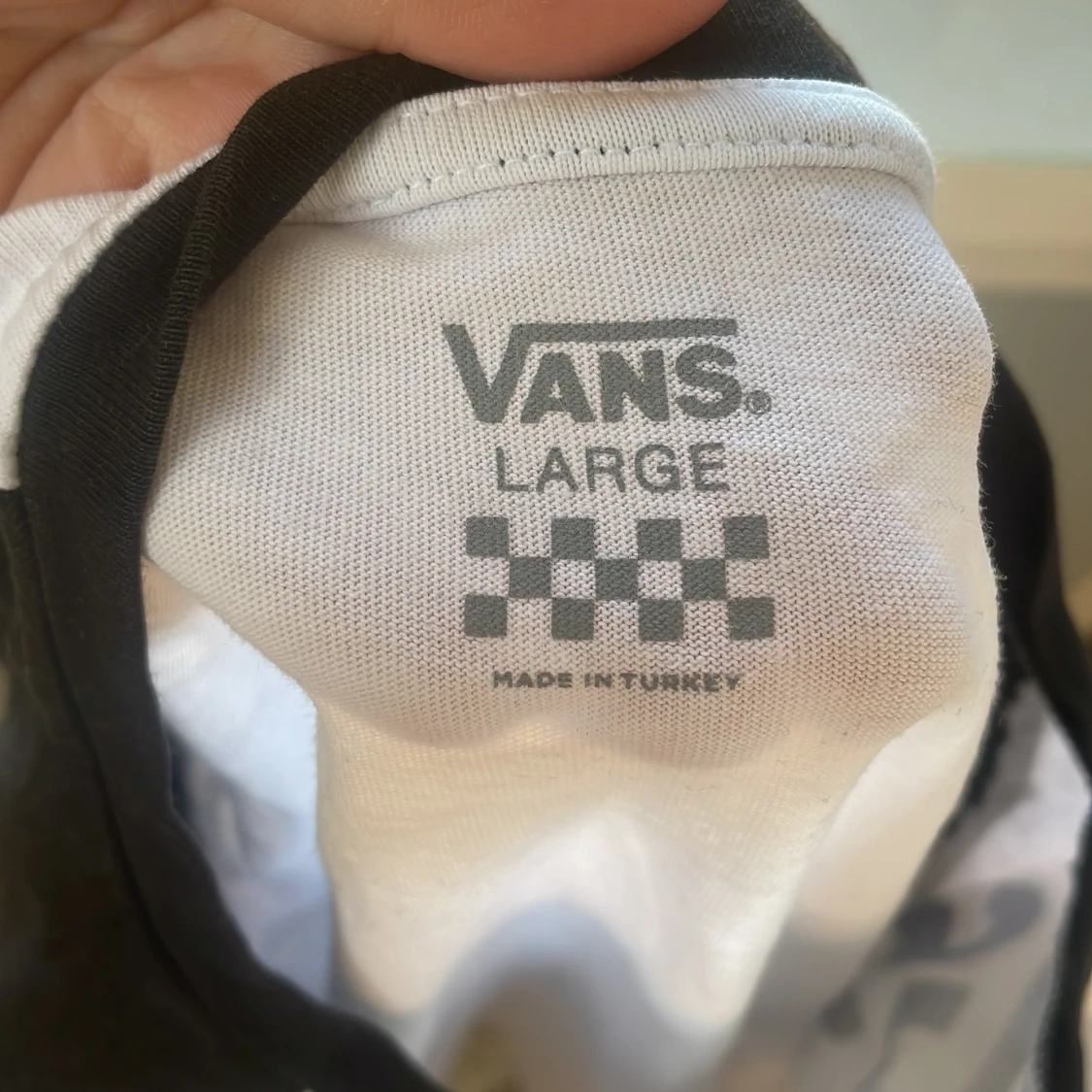 Vans långärmad svartvit tröja - 1