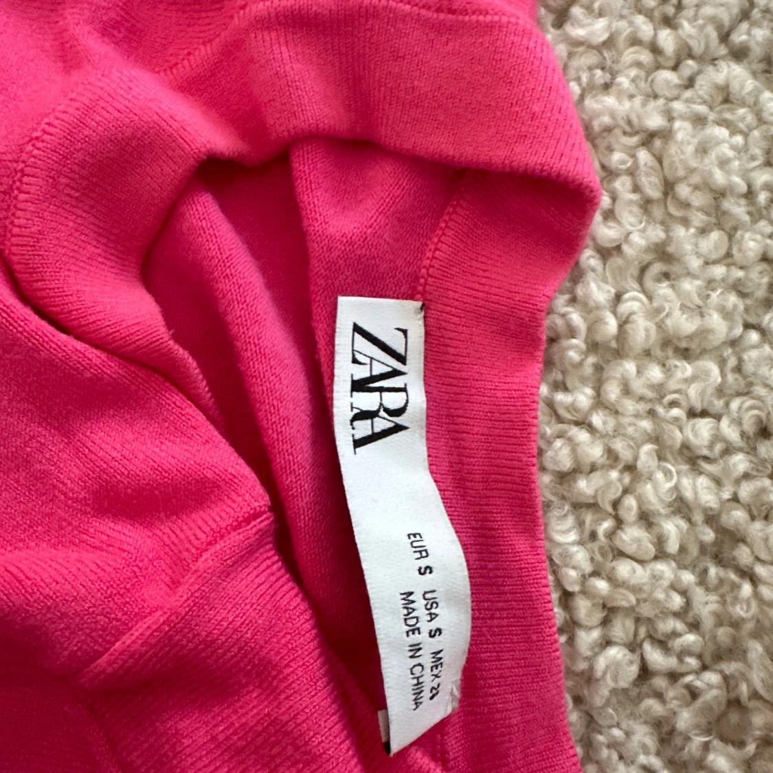 Rosa stickad tröja från Zara - 2