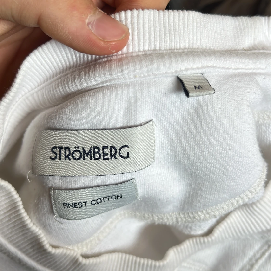 Vit sweatshirt från Strömberg i bomull - 2