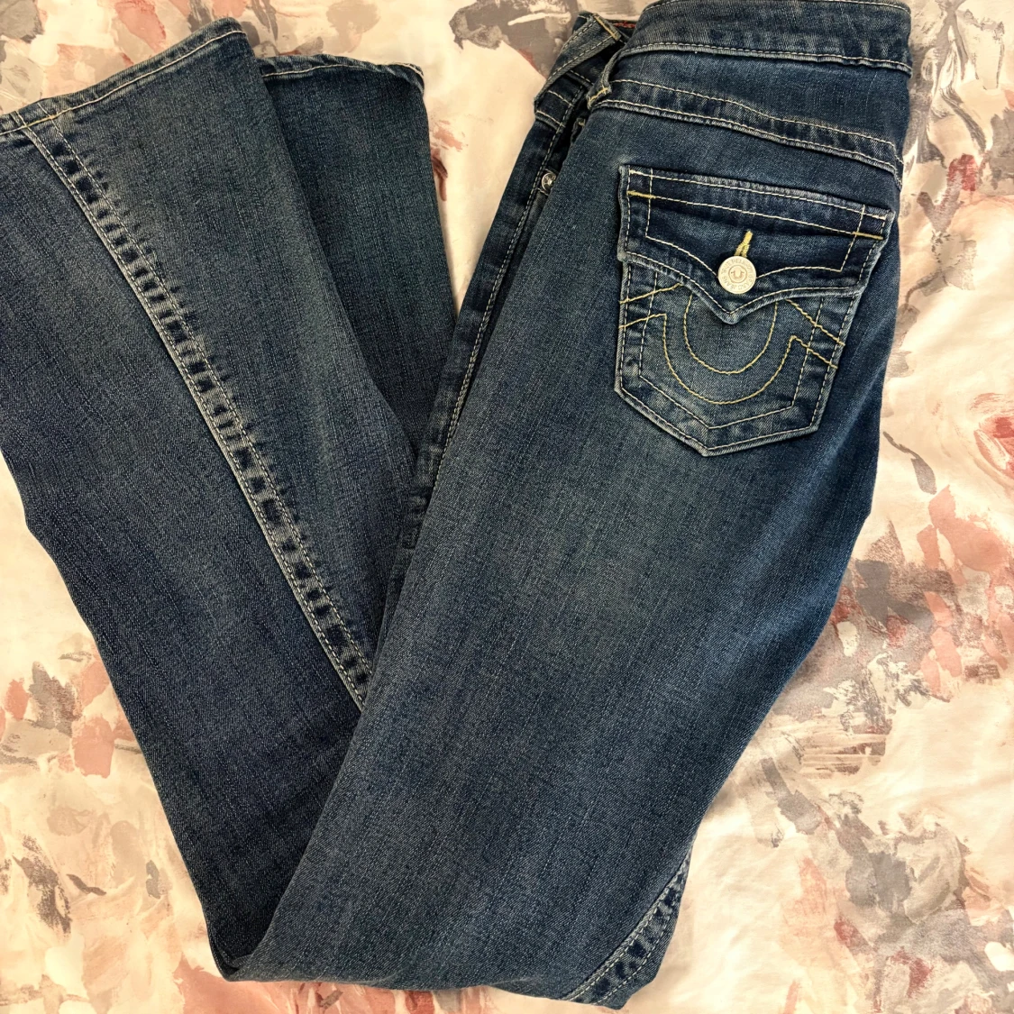 True Religion Joey Low Rise Flare Jeans - 1