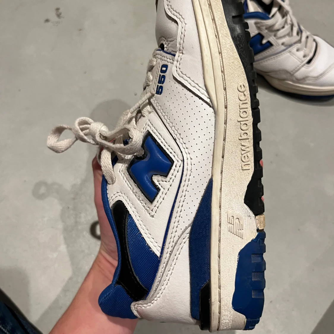 New Balance 550 vit/blå sneakers - 2