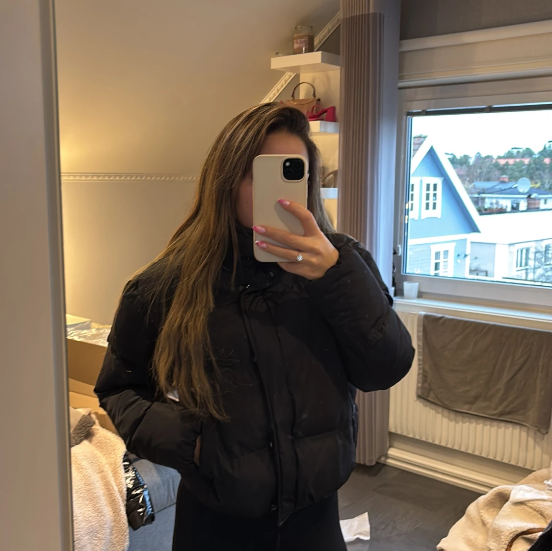 Svart pufferjacka  - 3