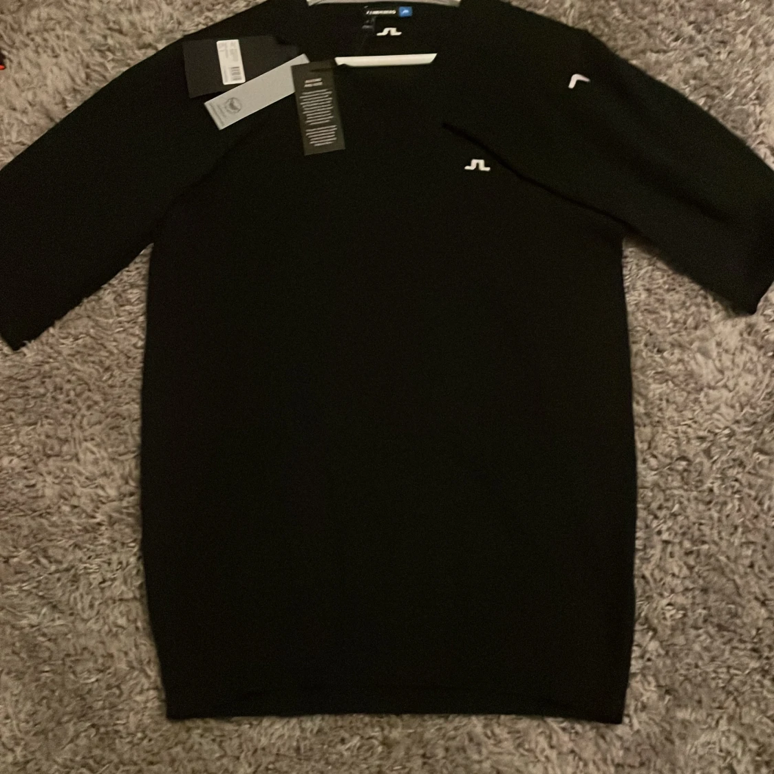 Svart merinoulltröja J.Lindeberg S