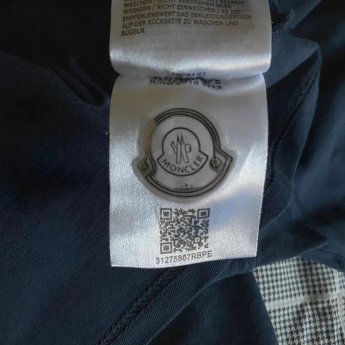 Mörkblå Moncler pikétröja - 2