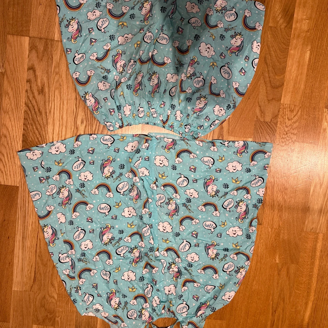 Turkos Pyamas set med enhörningar - 2