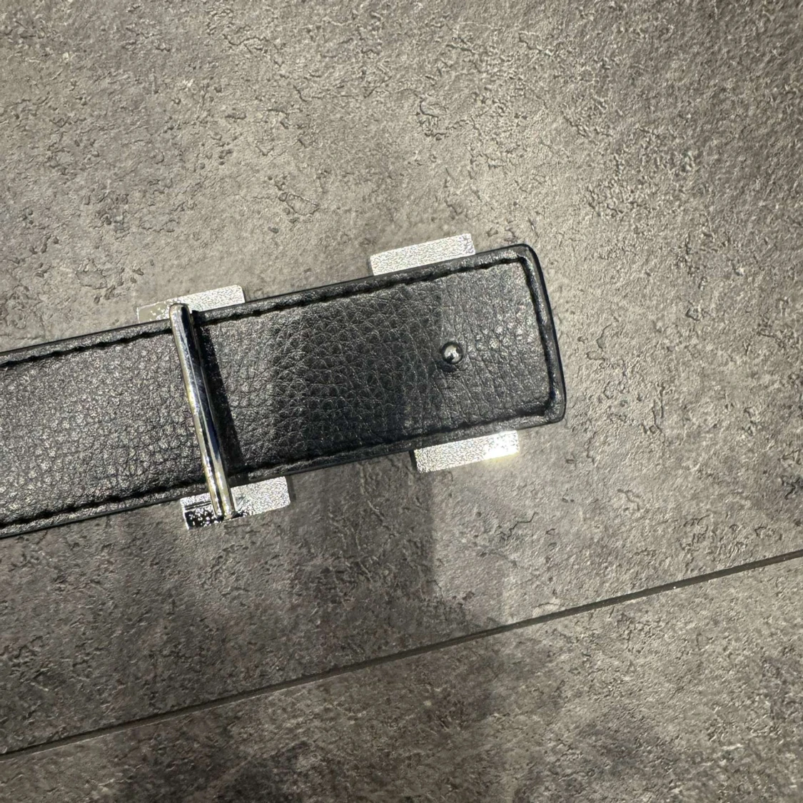 H-ermes svart skärp med H-spänne - 2