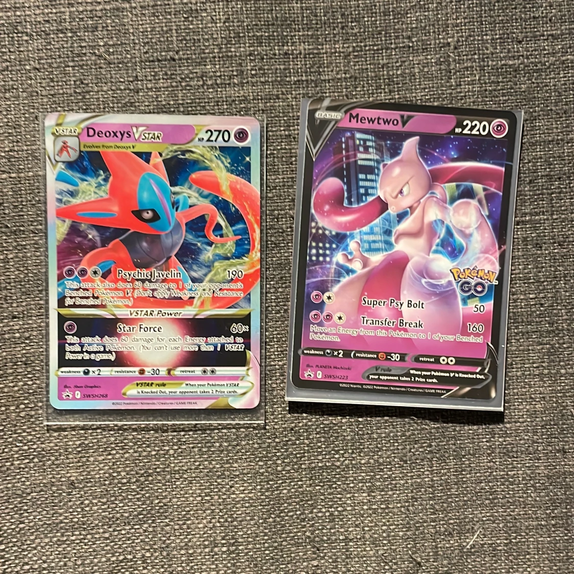 Pokémon-kort: Deoxys VSTAR & Mewtwo V