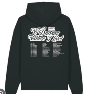 Hov1 merch hoodie ”Vi Dansar Vidare i livet” - Hov1 sista turneringshoodie i storlek M ”hon dansar vidare i livet” nyskick men dock ingen prislapp kvar då den aldrig är använd utan endast testad! Går att diskutera pris vid snabb affär💞💞