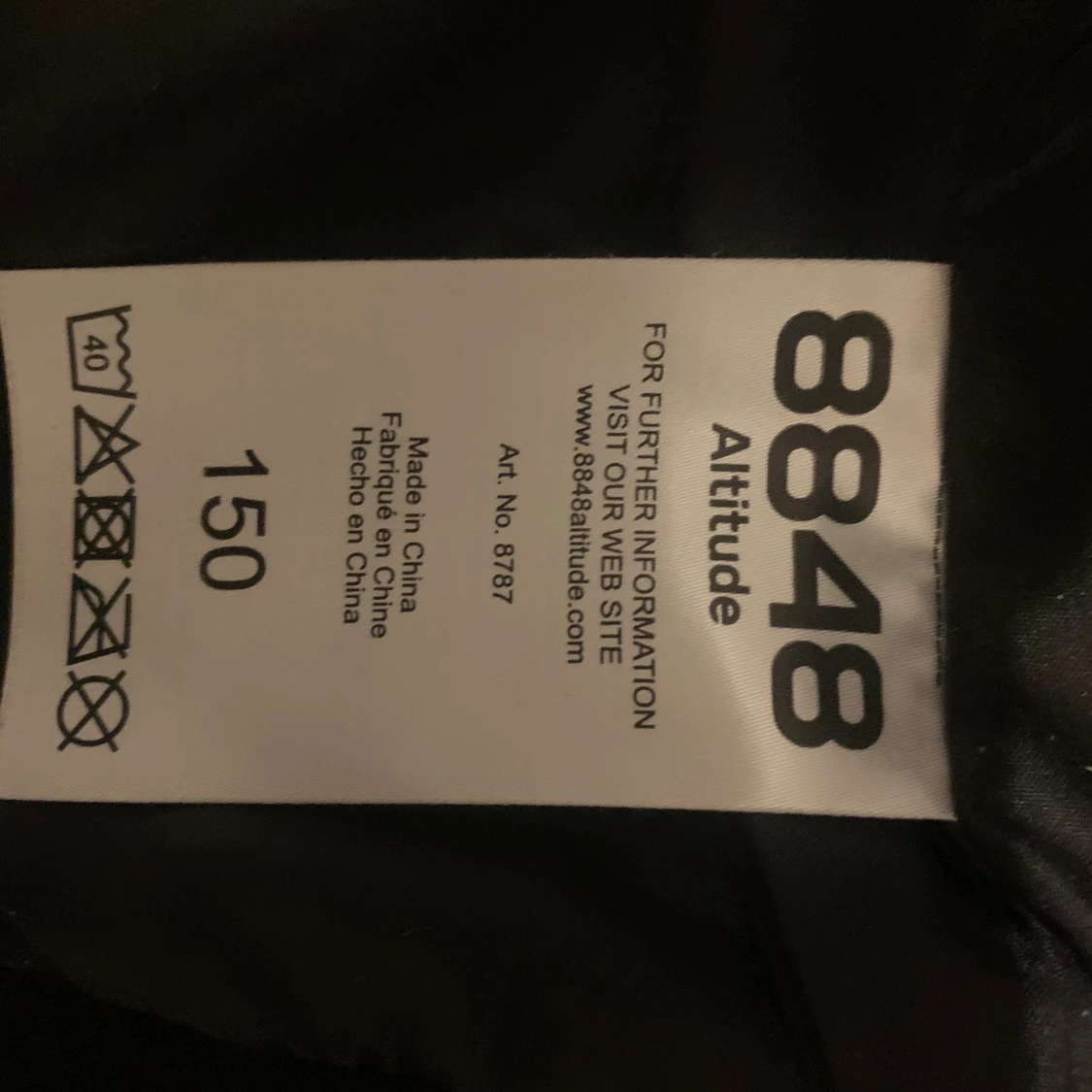 Blå och svart regnjacka 8848 Altitude, stl 150 - 4