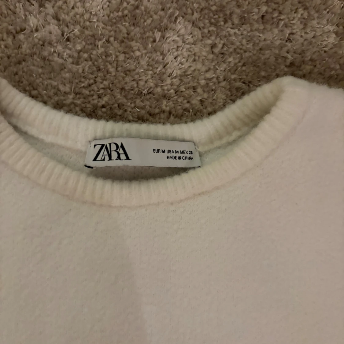 Vit stickad tröja från Zara - 1