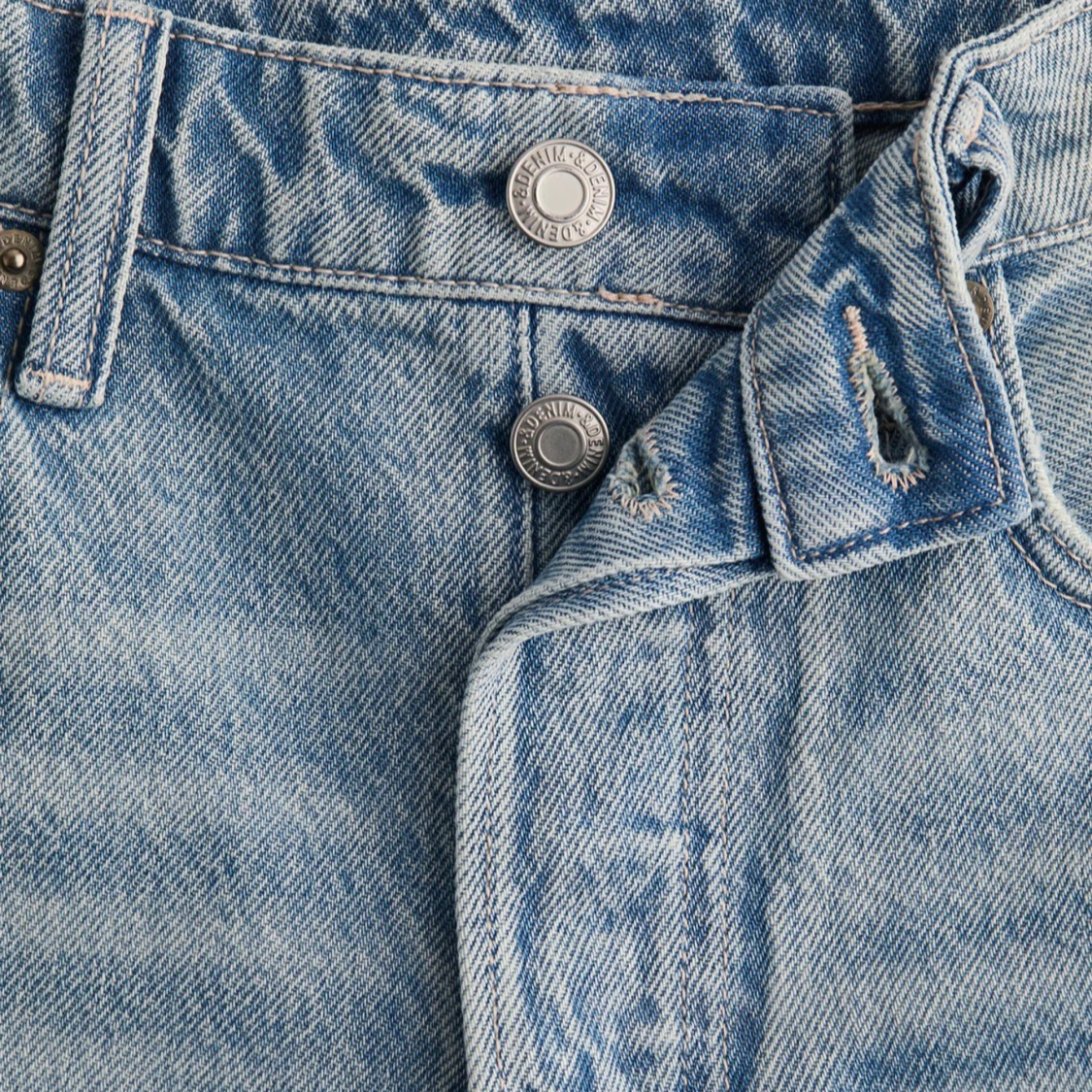 Ljusblå jeansshorts från H&M - 1