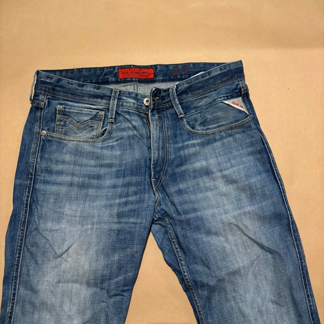 Blå Replay jeans herrmodell - 3