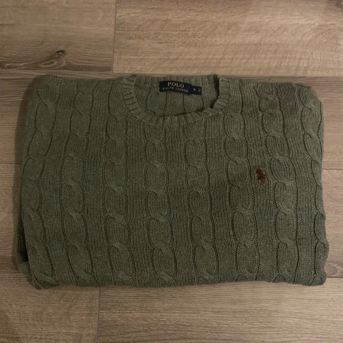 Grön kabelstickad tröja Polo Ralph Lauren - 3