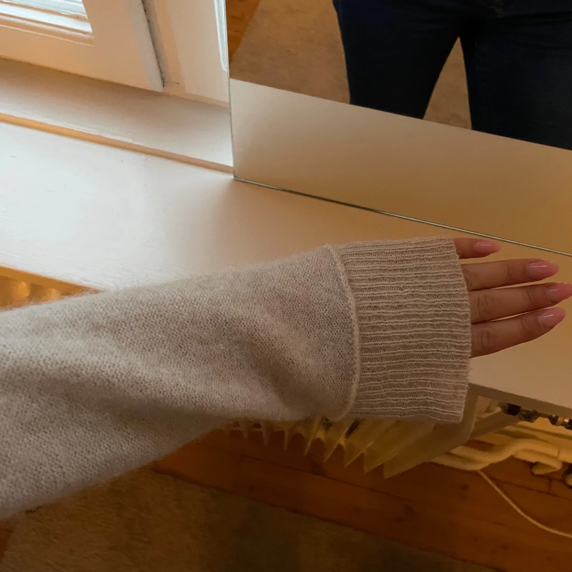 Beige stickad tröja By Malene Birger - 2