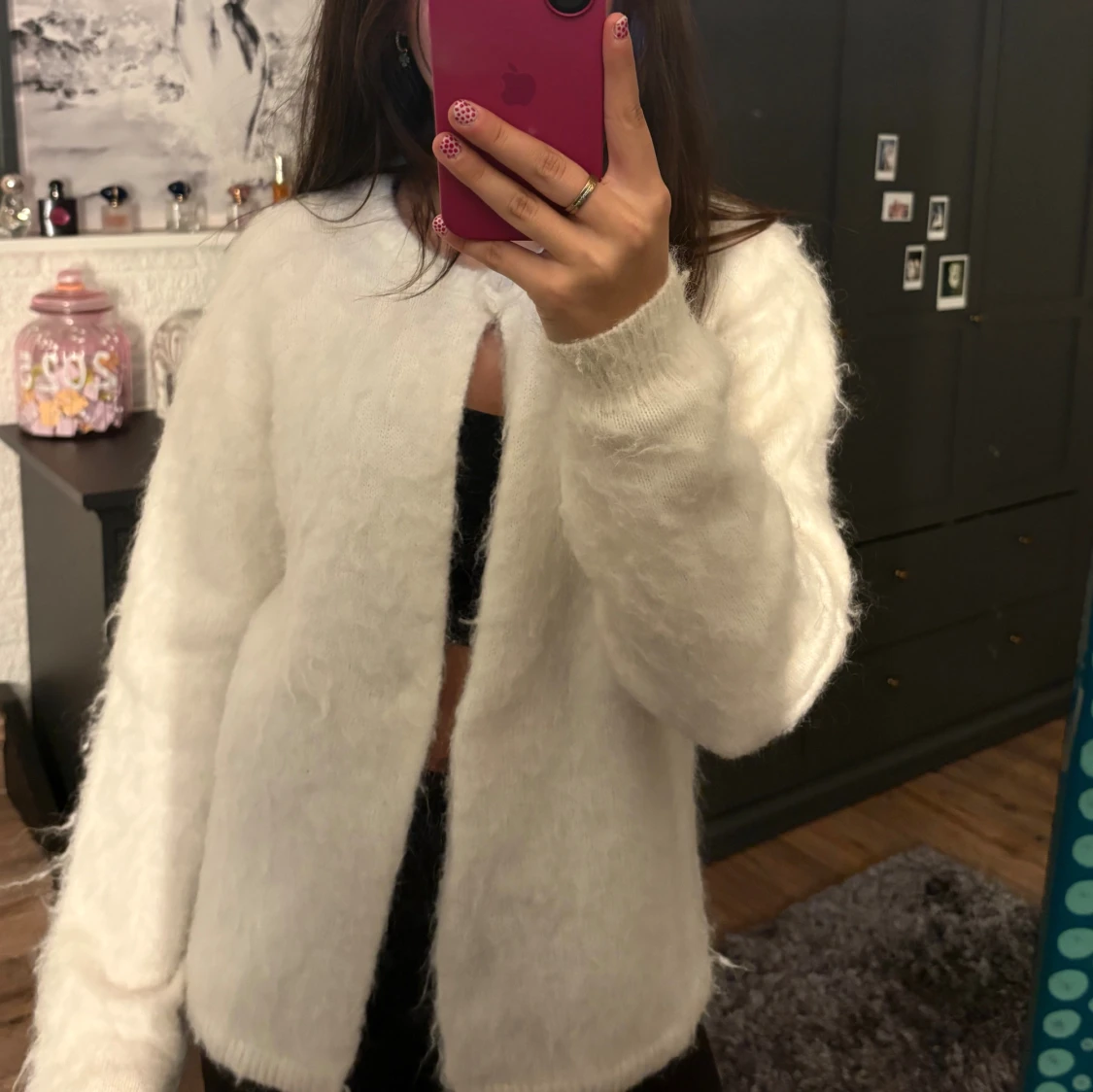 Fluffig cardigan