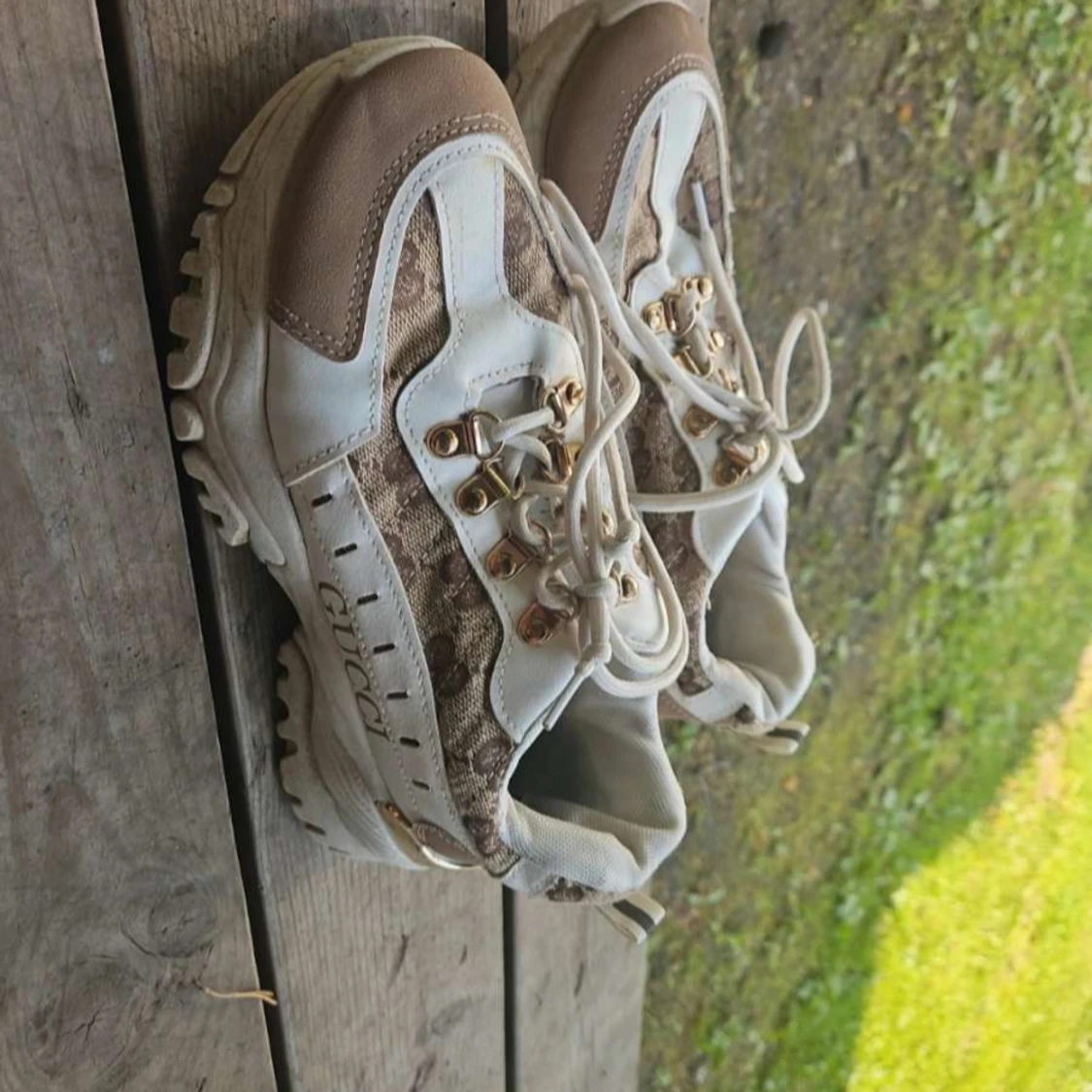 i chunky sneakers beige/vit